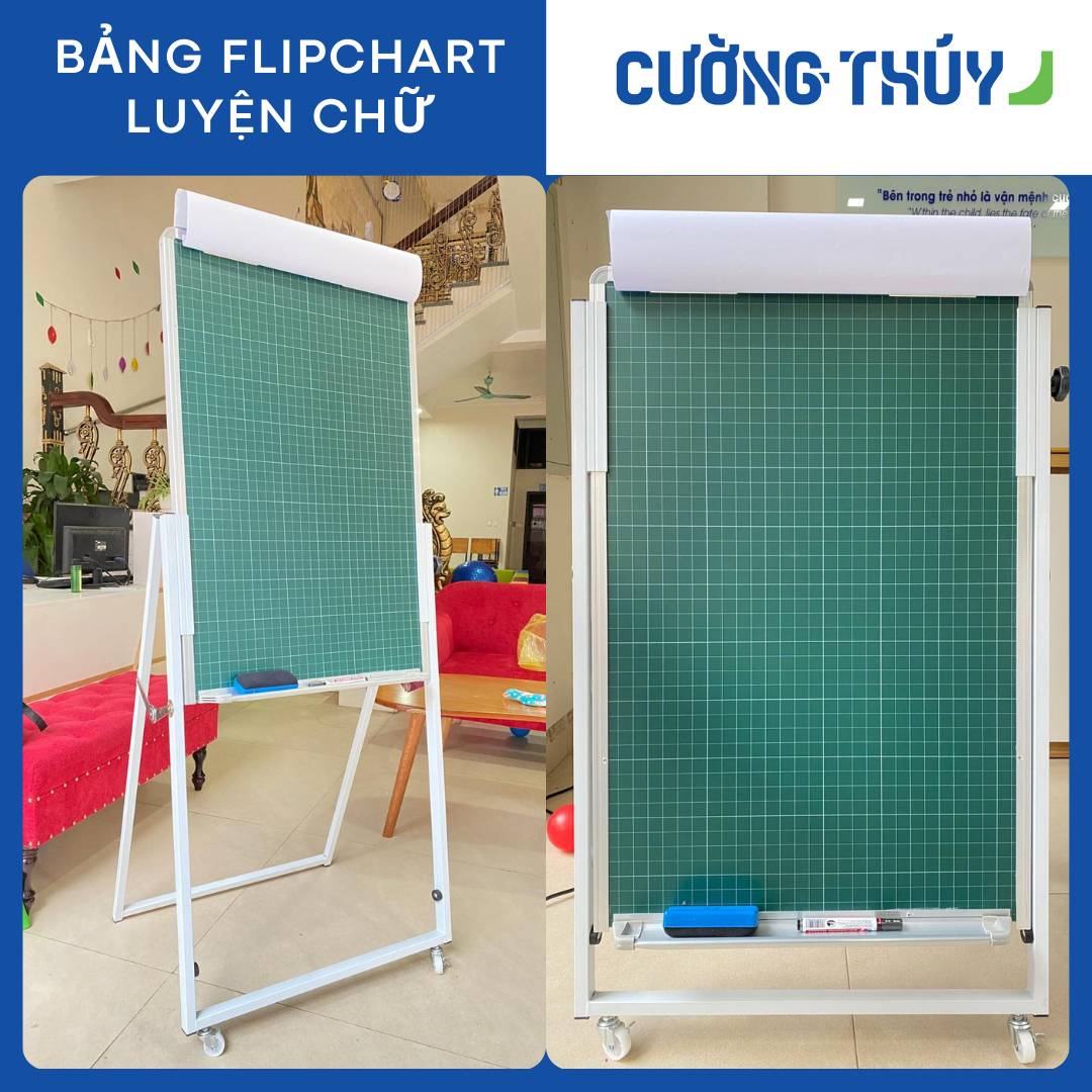 Bảng Flipchart Kẻ Ô Ly Luyện Chữ Cho Trẻ Em