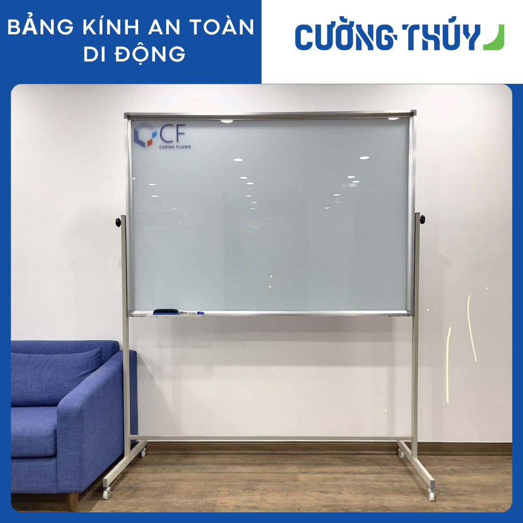 Bảng Kính Di Động Chân Sắt