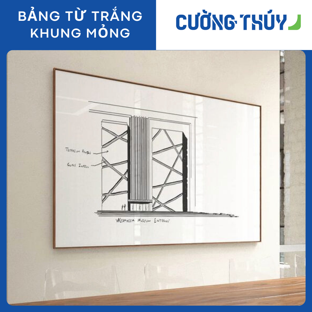 Bảng Từ Trắng Viền Mỏng
